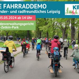 Kidical Mass – Straßen sind für alle da! Bunte Fahrraddemo am Sonntag, 05.05.2024