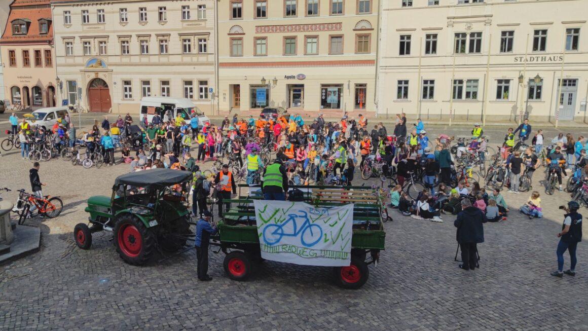 Erster Fahrradbus im Leipziger Umland